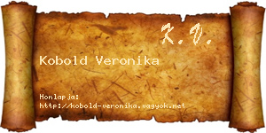 Kobold Veronika névjegykártya